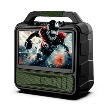 1080P TELEWIZOR PRZENOŚNY DVB-T2 12V/9A W 60W GŁOŚNIK HDMI RADIO FM MONSTER