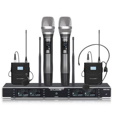 Shudder Bezprzewodowe SDR1503 4 mikrofony 2 + 2