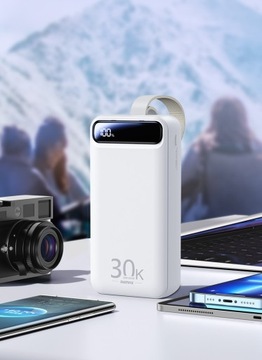 POWER BANK REMAX 30000 мАч USB-C LED 2x USB 22,5 Вт