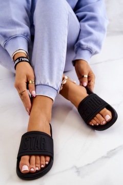 ЖЕНСКИЕ ШЛЕПАНЦЫ BIG STAR, ЧЕРНЫЕ DD274A271 41