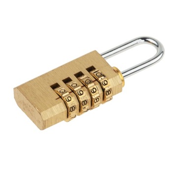 KŁÓDKA WALIZKOWA ZATRZASKOWA NA SZYFR KOD 4 CYFRY MOSIĘŻNA DO BAGAŻU PLECAK