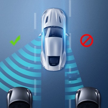 BASEUS 2X ДОПОЛНИТЕЛЬНОЕ АВТОМОБИЛЬНОЕ БОКОВОЕ ЗЕРКАЛО ВЫПУКЛОЕ СЛЕПОЕ ЗОНО J POINT