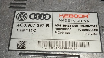 Модуль преобразователя светодиодов VW Audi XENON 4G0907397R