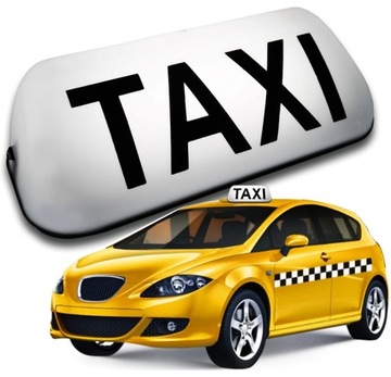 KOGUT SYGNALIZATOR LAMPA GAPA TAXI NA MAGNES BIAŁY