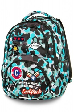 Plecak szkolny Camo Blue Badges CoolPack CP