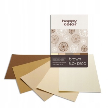 KARTON PAPIER DO SCRAPBOOKINGU BRĄZOWY BLOK KARTON