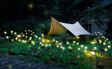 Солнечные садовые фонари Светлячки 10LED 2 шт.