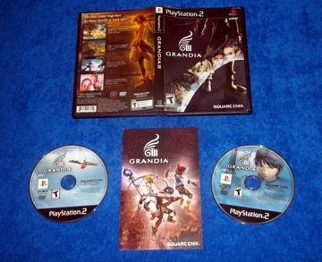 GRANDIA 3 G III PS2 NTSC USA RPG SQUARE ENIX IDEALNA UNIKAT OPIS 2 x DVD