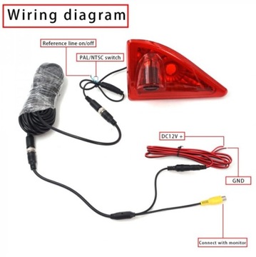 Камера заднего вида + третий стоп-сигнал 2в1 - Opel Movano 2010-2016 гг.