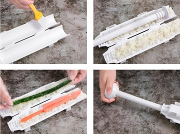 Kompletny Zestaw do robienia SUSHI Mata Bazooka Rolka Nóż Akcesoria|prezent