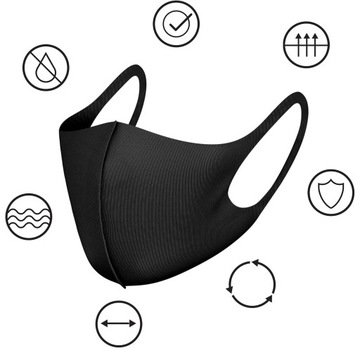 MASKA TERMOAKTYWNA kominiarka NEOPRENOWA na TWARZ antySMOGOWA maseczka