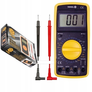 MIERNIK CYFROWY MULTIMETR GUMOWA OBUDOWA LCD