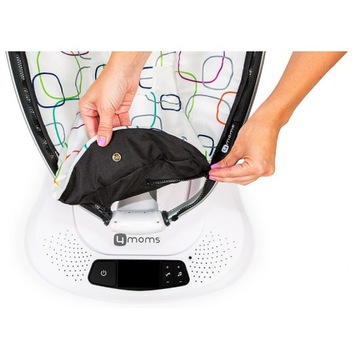 Разноцветный плюшевый шезлонг 4moms mamaRoo 4.0