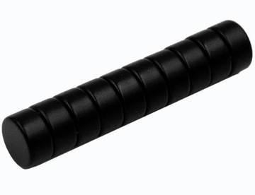 MOCNY MAGNES NEODYMOWY WALCOWY 10x5 - CZARNE 10 SZTUK / MAGNESY NEODYMOWE /