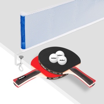 Zestaw rakietek do tenisa stołowego ping ponga z siatką REBEL ACTIVE