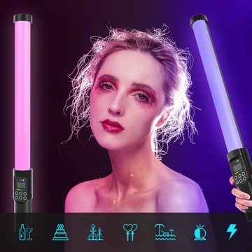 Полноцветный светильник для фотосъемки RGB 3000K-6500K