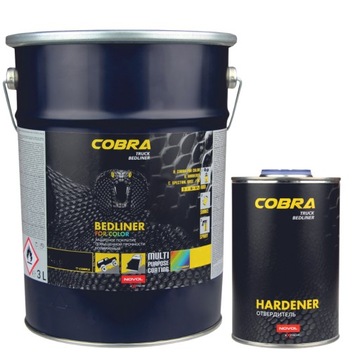 Powłoka ochronna COBRA TRUCK BEDLINER, KOLOR, 4L