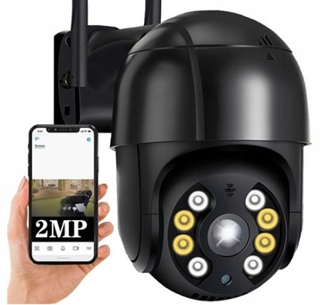 KAMERA ZEWNĘTRZNA 8Mpx CZARNA 4K OBROTOWA PTZ PL