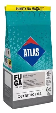 Fuga Ceramiczna 034 Jasnoszary 5kg Atlas