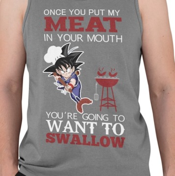 Tank Top Dragonball, как только вы положите мое мясо в свое