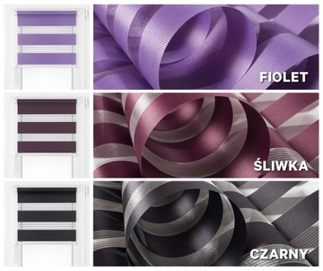 Rolety dzień noc na wymiar 74x150 żaluzja wewnętrzna KAŻDY ROZMIAR KOLORY