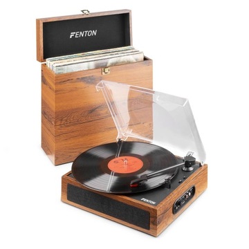 Gramofon Fenton RP170L z Bluetooth i etui na płyty