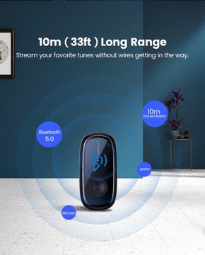 АДАПТЕР AUX BLUETOOTH 5.0 UGREEN Qualcomm aptX LL