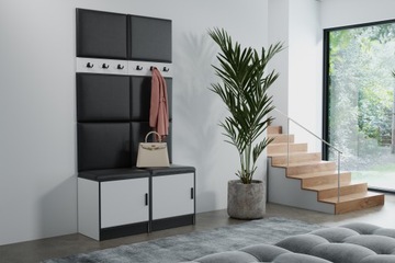 БИЛЛ гардероб, сиденье, обивочные панели, обувница