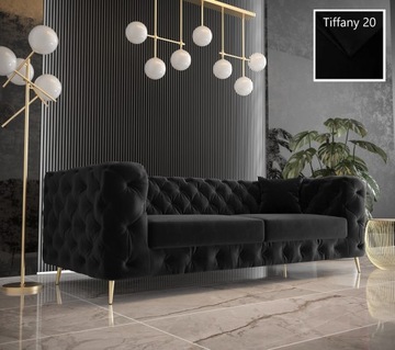 Sofa Boston Chesterfield Pikowana Wygodna VeroLux