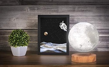ЛЕВИТИРУЮЩАЯ ЛУНА НОЧНИК 3D MOON LED 3 ЦВЕТА