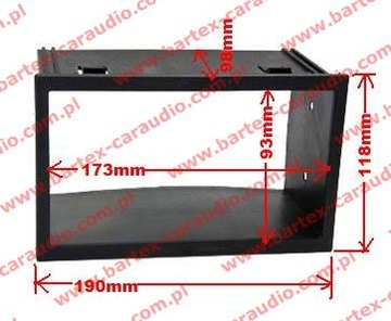 Рамка магнитолы 2DIN, разъем сепаратора ISO, VW Golf IV