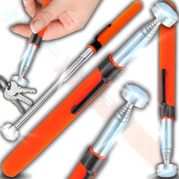 CHWYTAK TELESKOPOWY MAGNES MAGNETYCZNY MOCNY DŁUGI REGULOWANY XXL Z KLIPSEM