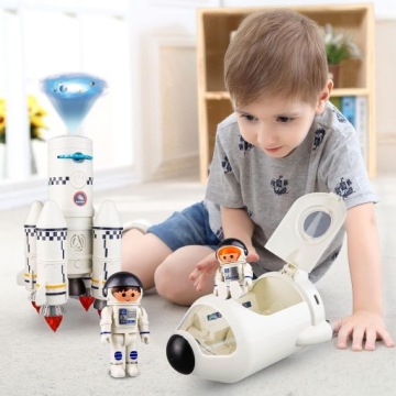 ИГРУШКА КОСМИЧЕСКАЯ РАКЕТА ДЛЯ ДЕТЕЙ ИГРУШКА КОСМОНАВТ 2 КОСМОНАВТА