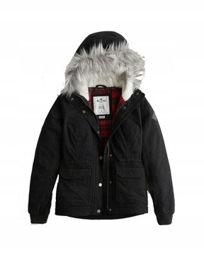 kurtka Hollister Abercrombie S 36 futerko parka