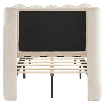 ŁÓŻKO DZIECIĘCE W KOLORZE AKSAMITNEGO BEŻU