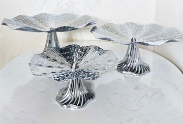 PATERA CIASTA BABECZKI OWOCE BC3862 SILVER Ø22 CM