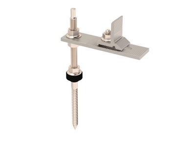 Adapter+śruba dwugwintowa M10x200, EPDM, A2-70 PV