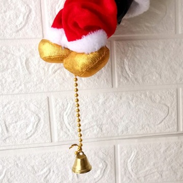 ДЕД МОРОЗ НА ВЕРЕВКЕ РОЖДЕСТВЕНСКОЕ УКРАШЕНИЕ 100СМ