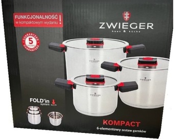 ZWIEGER KOMPACT ZESTAW GARNKÓW 6 ELEMENT. INDUKCJA