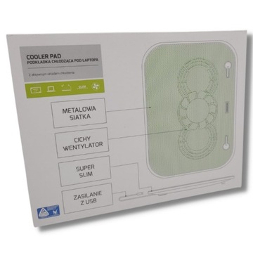 ОХЛАЖДАЮЩАЯ ПОДСТАВКА ДЛЯ НОУТБУКА, ЗЕЛЕНАЯ ПОДСТАВКА