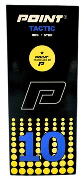 Piłeczki do tenisa stołowego POINT TACTIC * ABS żółte 10 szt.