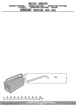 ЗАДНЕЕ КРЫЛО KAPPA С КРЫШКОЙ ЦЕПИ KAWASAKI VERSYS 650 (06-18)