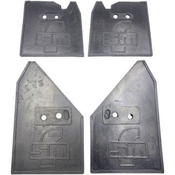Chlapacze gumowe komplet Fiat 126p Fabryczne 4 sztuki