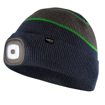 NEO Czapka z latarką LED 81-630