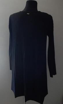 MOHITO sukienka czarna plisowana litera A XS/34