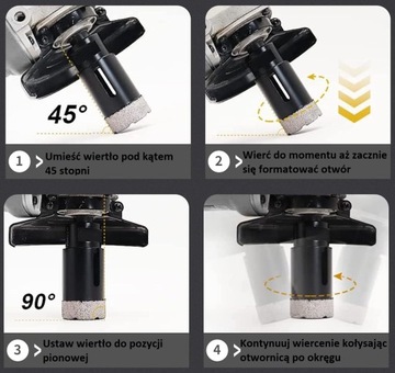 НАБОР КОРОНОЧНЫХ ПИЛОВ 6 мм 8 мм 10 мм СВЕРЛА С АЛМАЗНОЙ КОРОНКОЙ ДЛЯ СВИНОЙ ПЛИТКИ M14