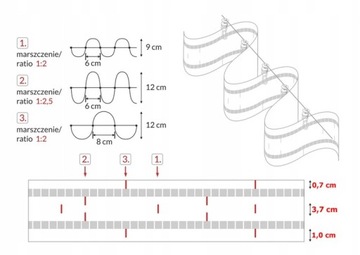 ЛЕНТА WAVE SYSTEM WAVE 8 см для шторной системы WAVE