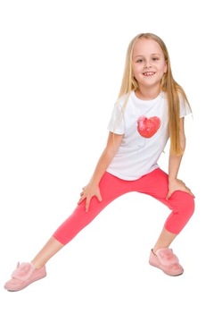 DZIECIĘCE LEGGINSY 3/4 GETRY BAWEŁNIANE RYBACZKI