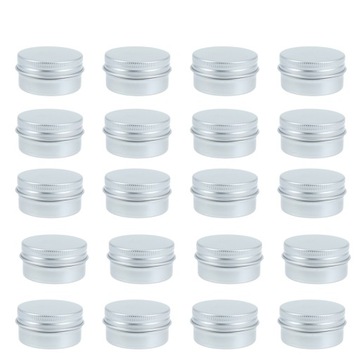 20 SZT. 20ML PODRÓŻNY POJEMNIK NA KOSMETYKI ALUMINIOWY