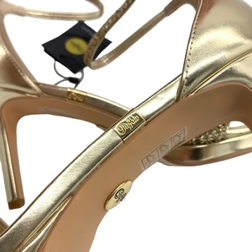 Buty damskie sandały złote BUFFALO Monroe 2 rozmiar 41 eleganckie brokat